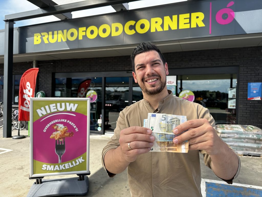 Bruno Foodcorners verdeelden al 2.000.000 euro cash geld de voorbije vijf maanden