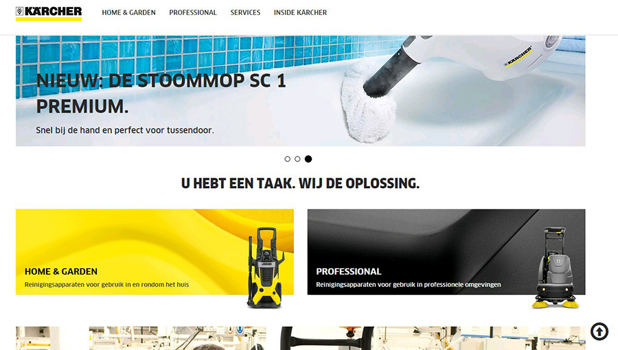 Nieuwe Kärcher-website is online