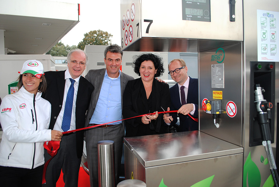 ENORA huldigt nieuw CNG-station in te Zellik