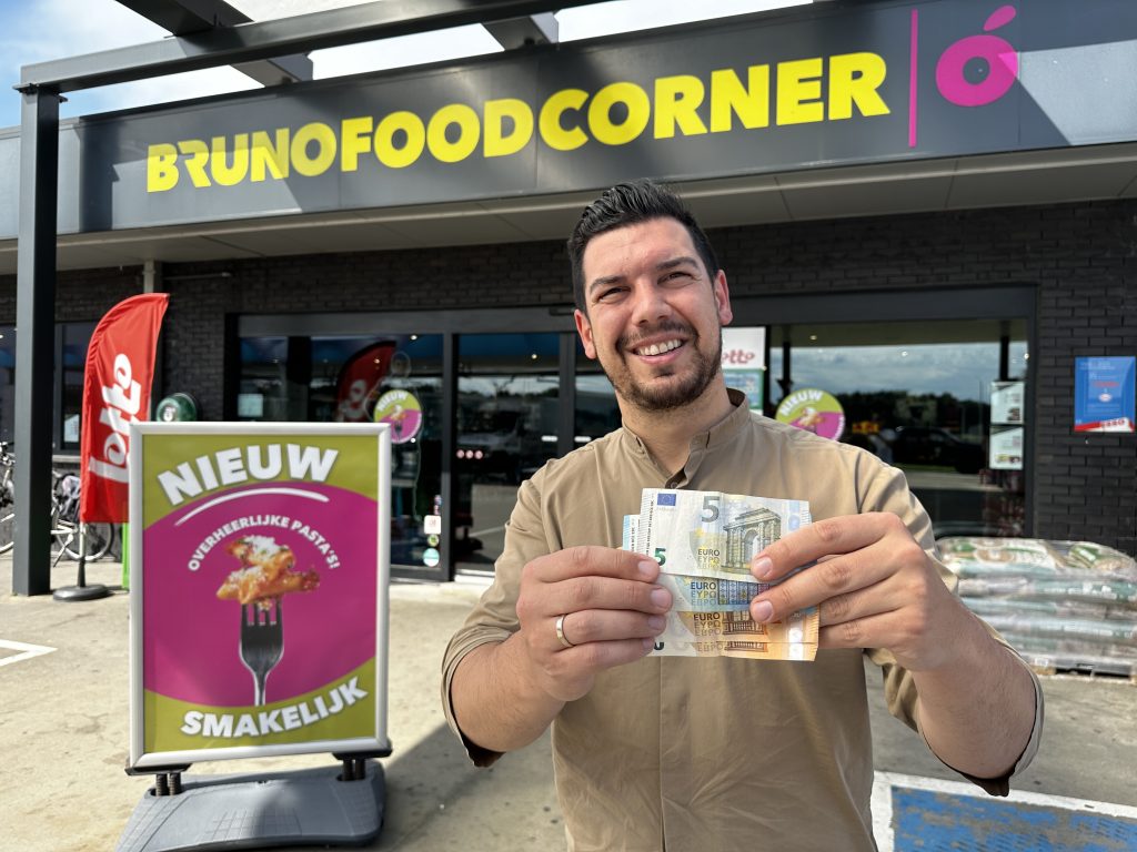 Bruno Foodcorners verdeelden al 2.000.000 euro cash geld de voorbije vijf maanden